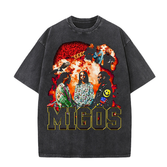 "Migos Poster" Vintage Oversize T Shirt