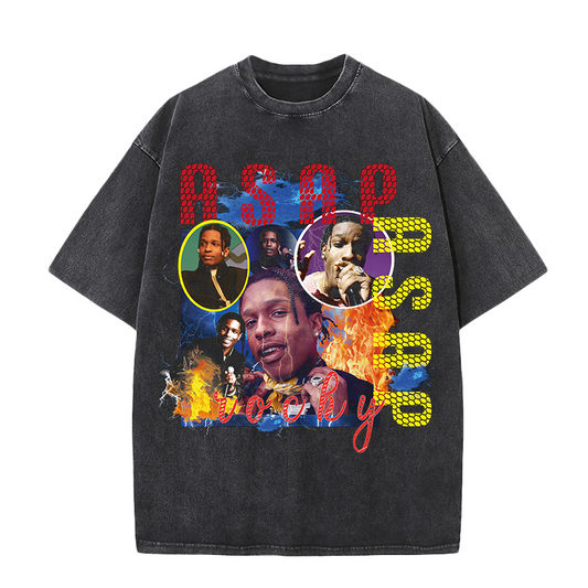 "ASAP Rocky Poster" Vintage Oversize T Shirt